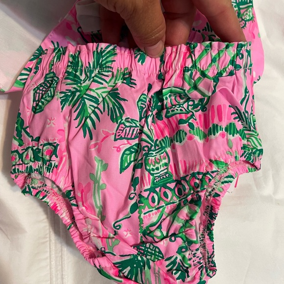 Pink and Green Sleeveless Dress - Picture 7 of 7